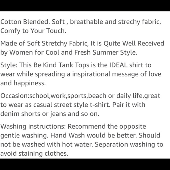 🆕 Trendy super soft “Be Kind” tank Top - Picture 2 of 3